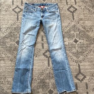 Lucky Brand Blue Boot Cut Jeans with Vintage Distress